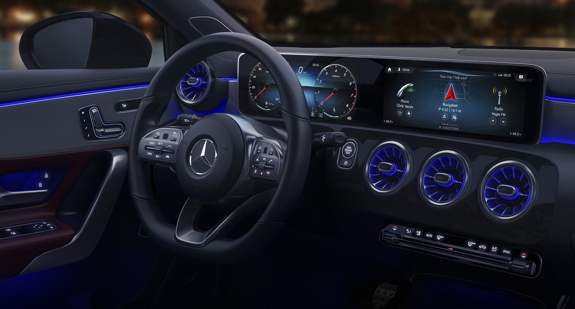 MB_MY19_A-Class_Interior_Image_1-source Mercedes Makes New A-Class Sound Pretty Clever In Super Bowl Ad