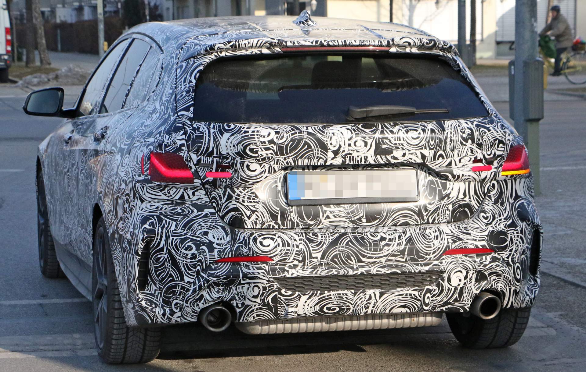 2019 BMW 1-Series hatchback spy shots 13 2019 BMW 1 Series Shows 3 Series-Inspired Dash And Funky LED Door Trims