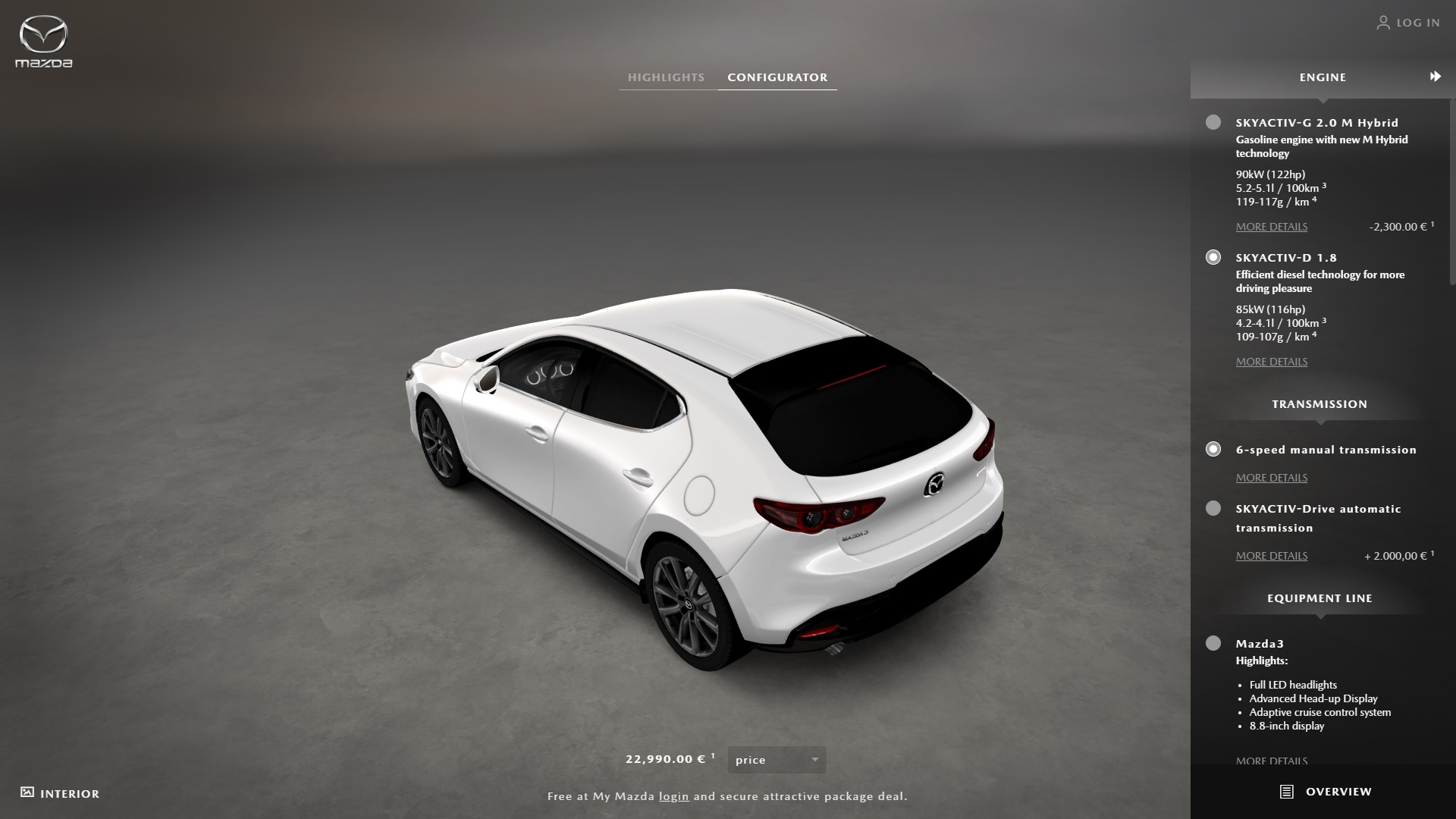 2019-Mazda3-Configurator-05 Build Your Own 2019 Mazda3 With The Official (German) Configurator