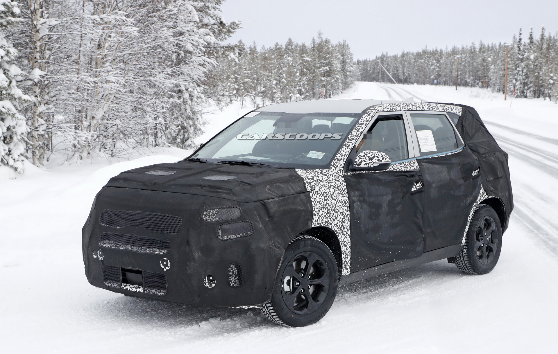 2020 kia tusker spied first time 4 New Kia Crossover Spotted Testing, Looks Like The Production Version Of SP Concept