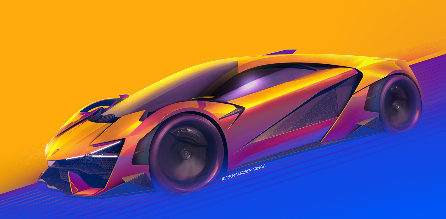 lamborghini trono rendering 7 Lamborghini Trono Is A Cross Between Terzo Millennio And Huracan