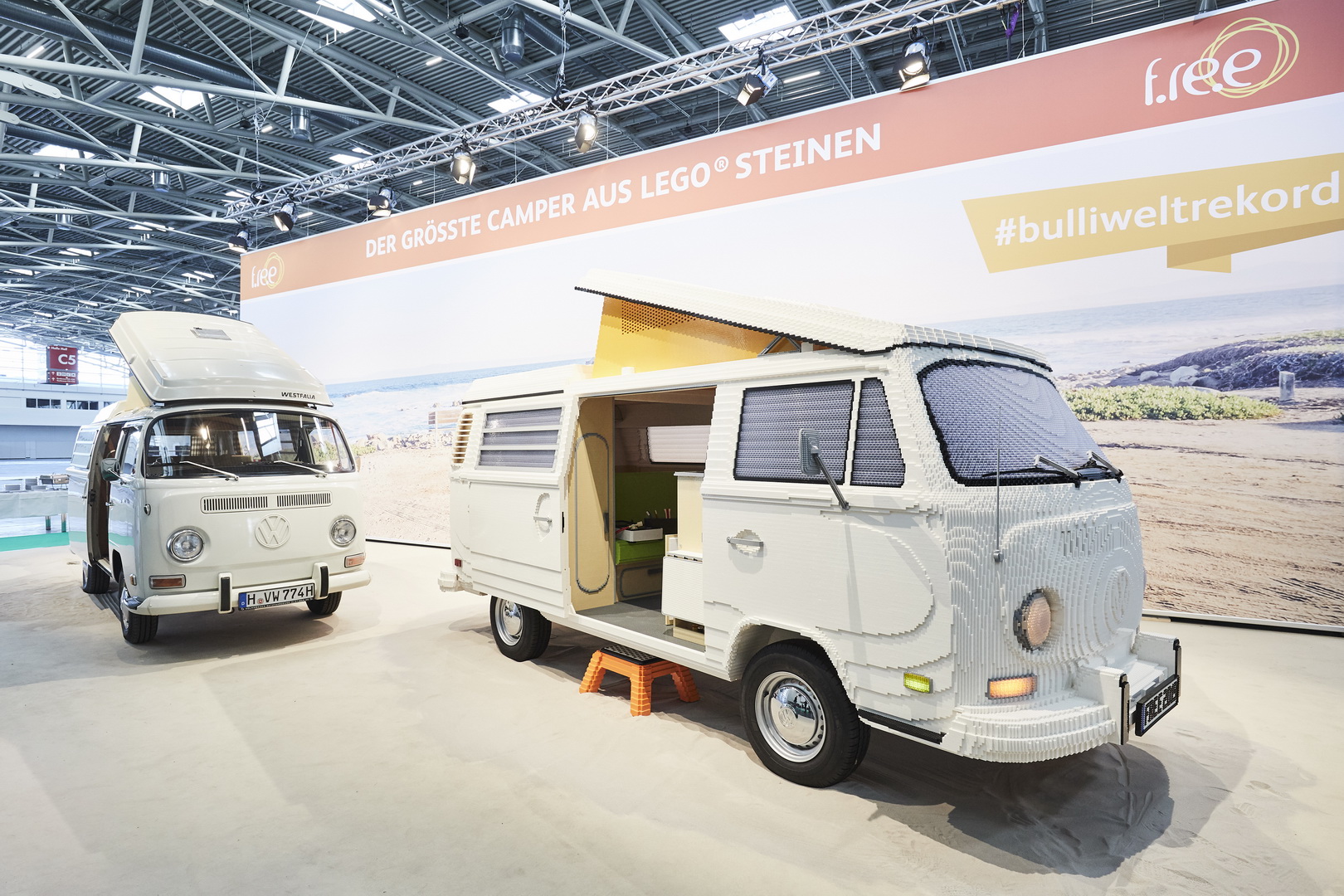 lego vw t2 bulli camper 3 Life-Size LEGO VW T2 Bulli Camper Unveiled With Pop-Up Roof