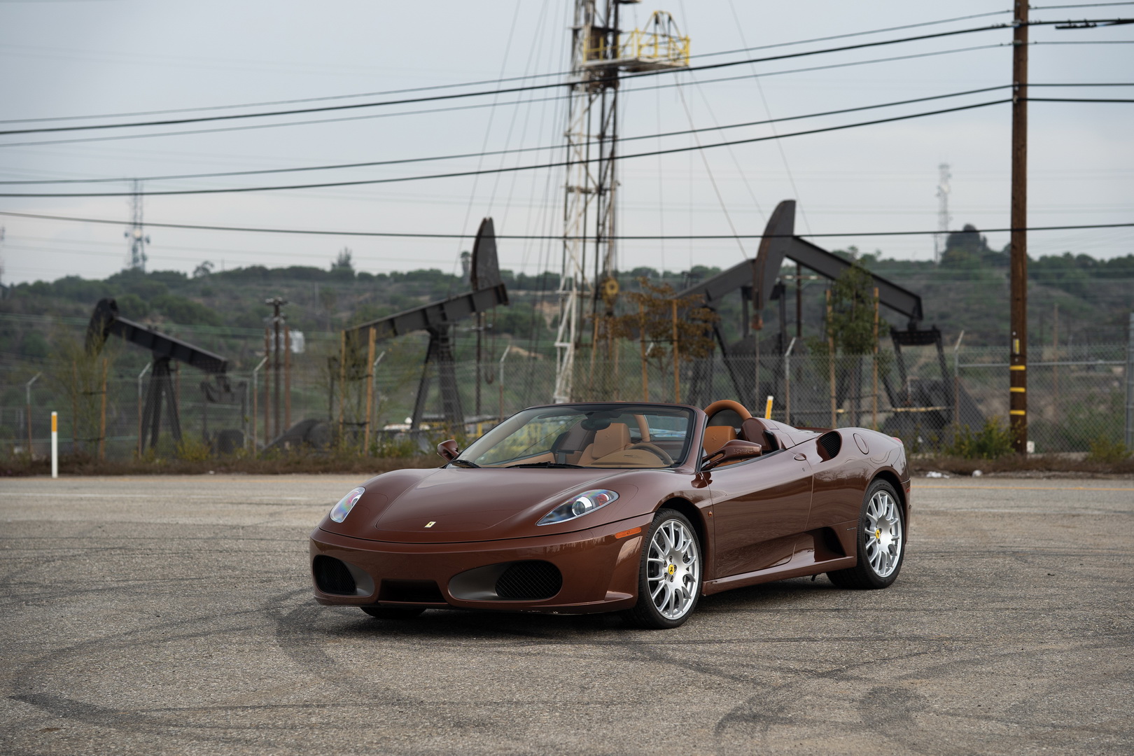 ferrari f430 spider marrone 1971 6 Ferrari F430 Spider In Classic Marrone 1971 Paint Job Is Just Gorgeous