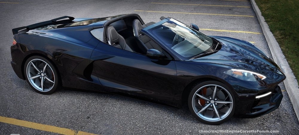 2020 Chevrolet Corvette C8 targa top rendering 1 2020 Corvette C8 Envisioned With The Targa Top Down