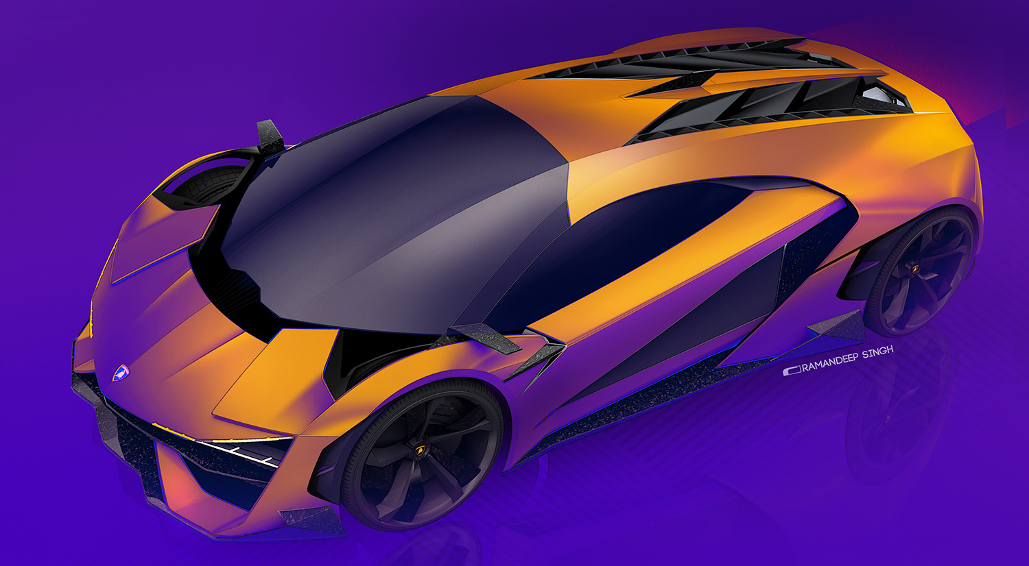 lamborghini trono rendering 6 Lamborghini Trono Is A Cross Between Terzo Millennio And Huracan