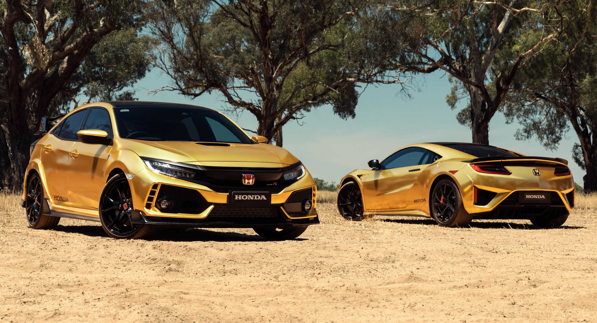 Golden NSX, Type R Celebrate Honda's 50th Anniversary In Australia