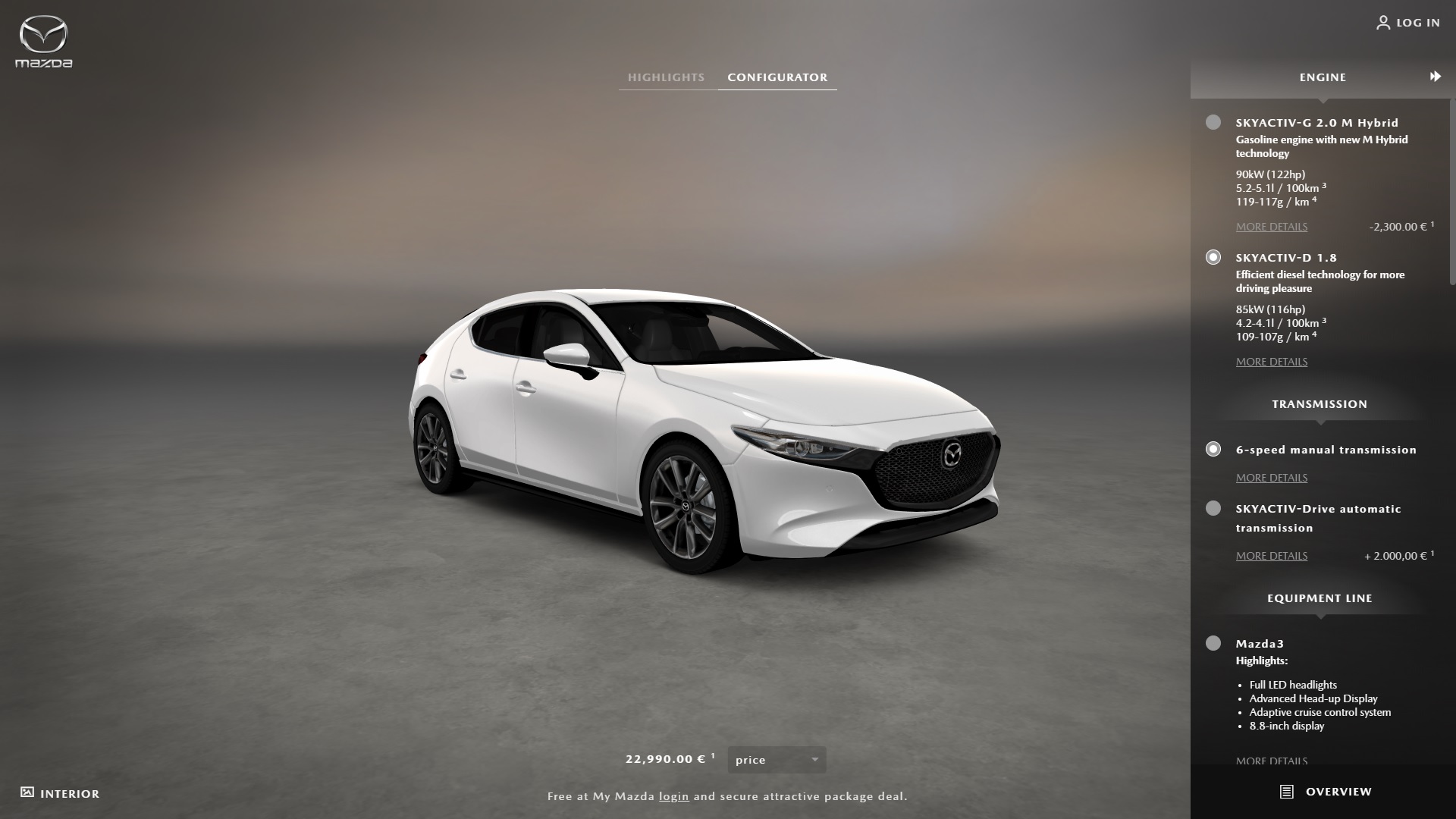 2019-Mazda3-Configurator-03 Build Your Own 2019 Mazda3 With The Official (German) Configurator