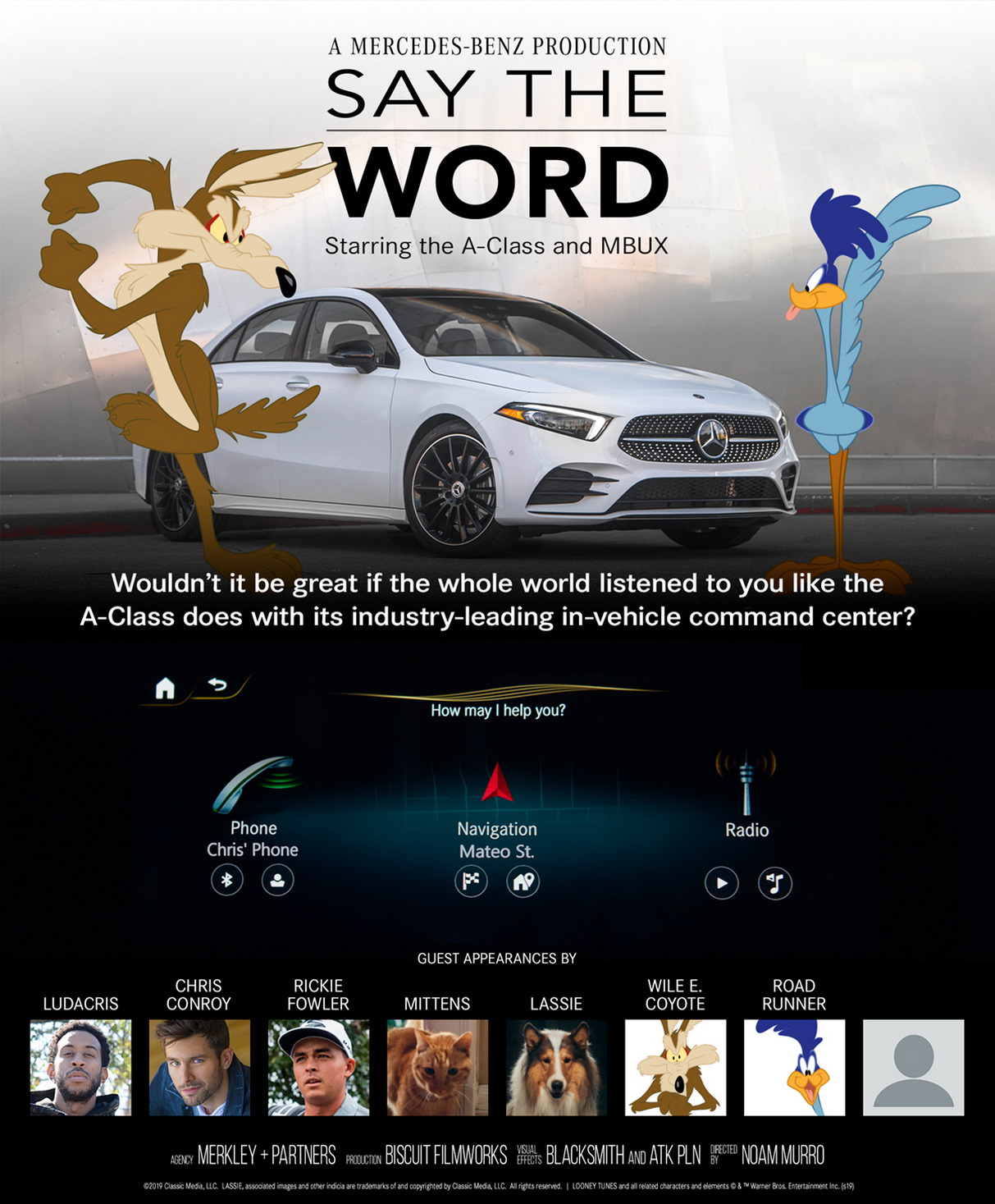 Poster-Wile E Coyote-Road Runner-FINAL-source Mercedes Makes New A-Class Sound Pretty Clever In Super Bowl Ad