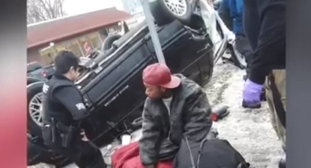 Powerlifter Lifts Jeep And Saves Trapped Man After Michigan Crash
