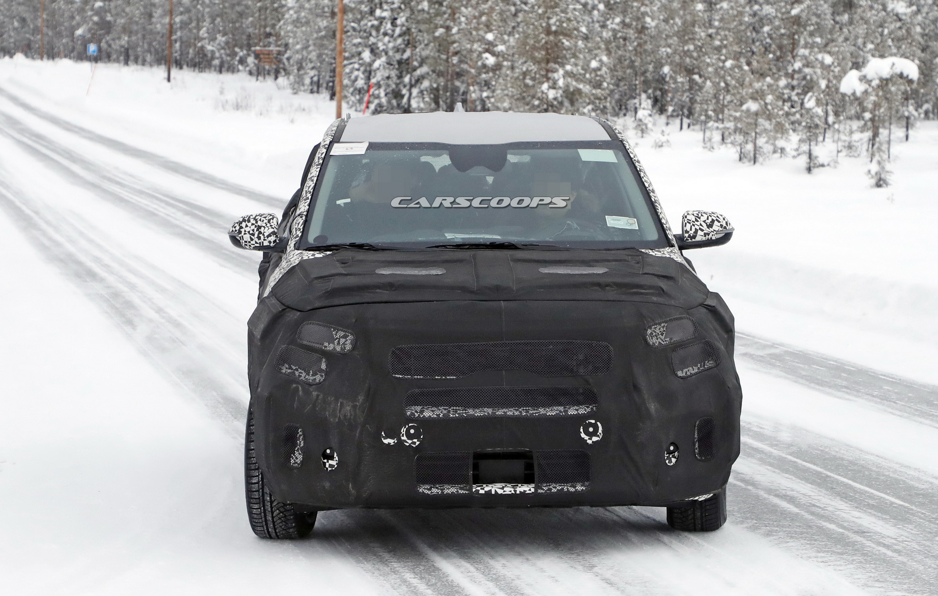 2020 kia tusker spied first time 1 New Kia Crossover Spotted Testing, Looks Like The Production Version Of SP Concept