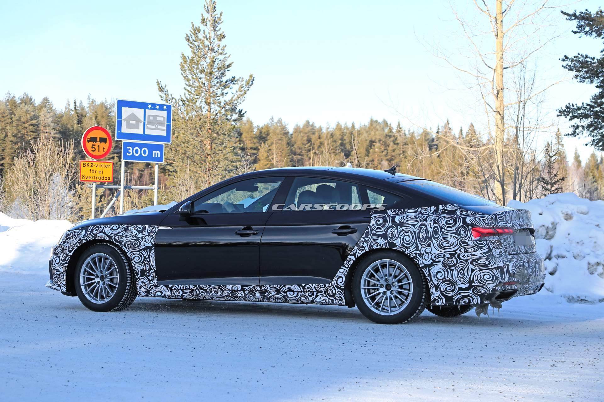 2020 Audi A5 Sportback facelift spy shots 26 2020 Audi A5 Sportback Facelift Comes Out Of Its Hideout