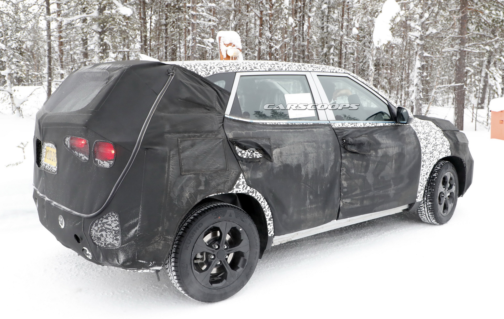 2020 kia tusker spied first time 15 New Kia Crossover Spotted Testing, Looks Like The Production Version Of SP Concept