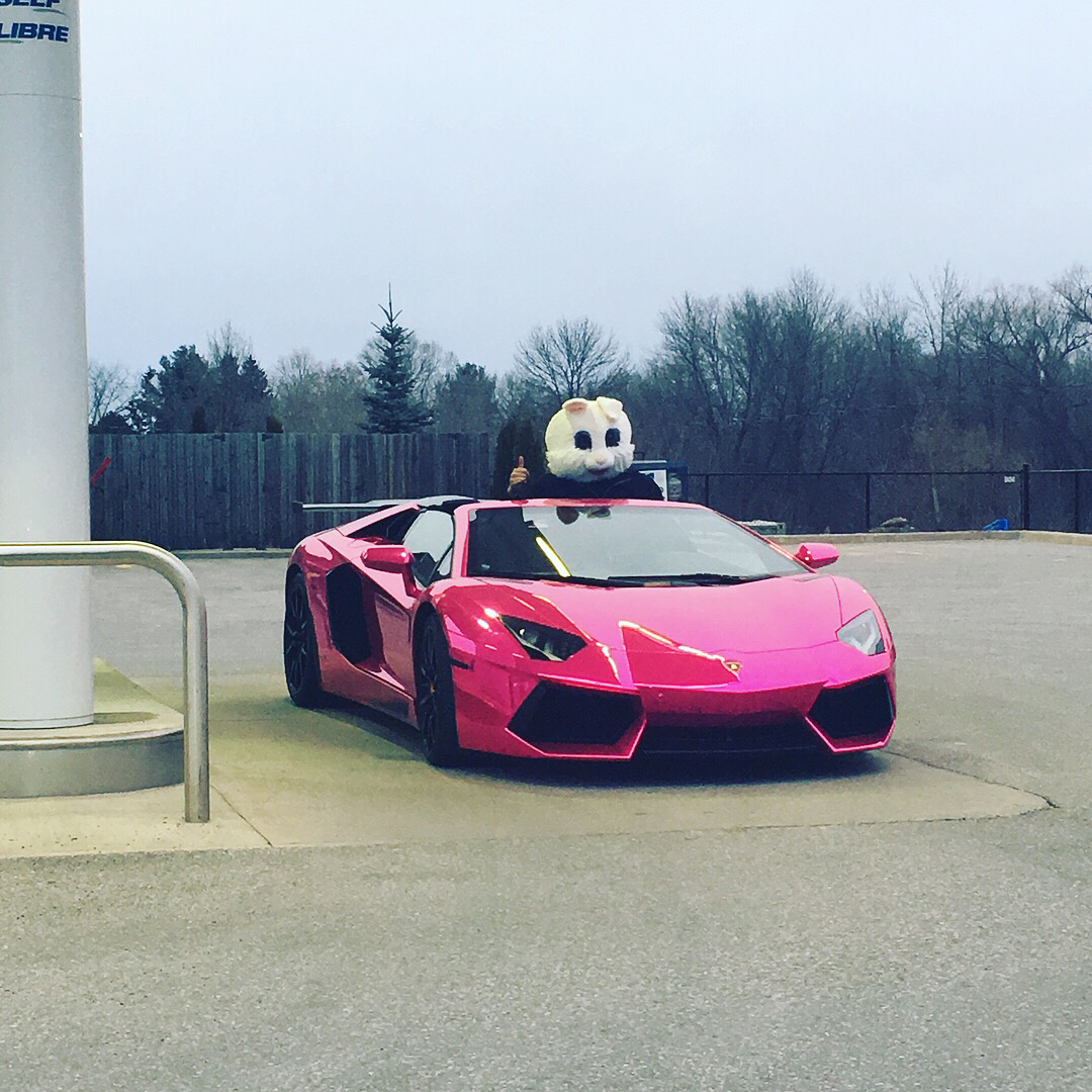 lamborghini aventador roadster pink chrome 4 Chrome Pink Lambo Aventador Clocked At 104 Mph (168 Km/h) On Frigid Canadian Road
