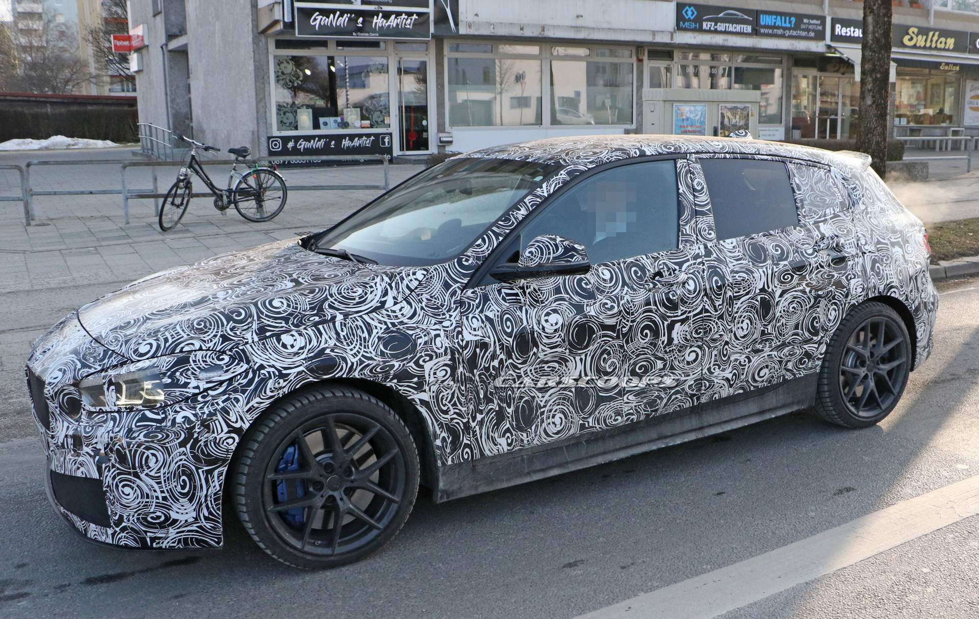 2019 BMW 1-Series hatchback spy shots 8 2019 BMW 1 Series Shows 3 Series-Inspired Dash And Funky LED Door Trims