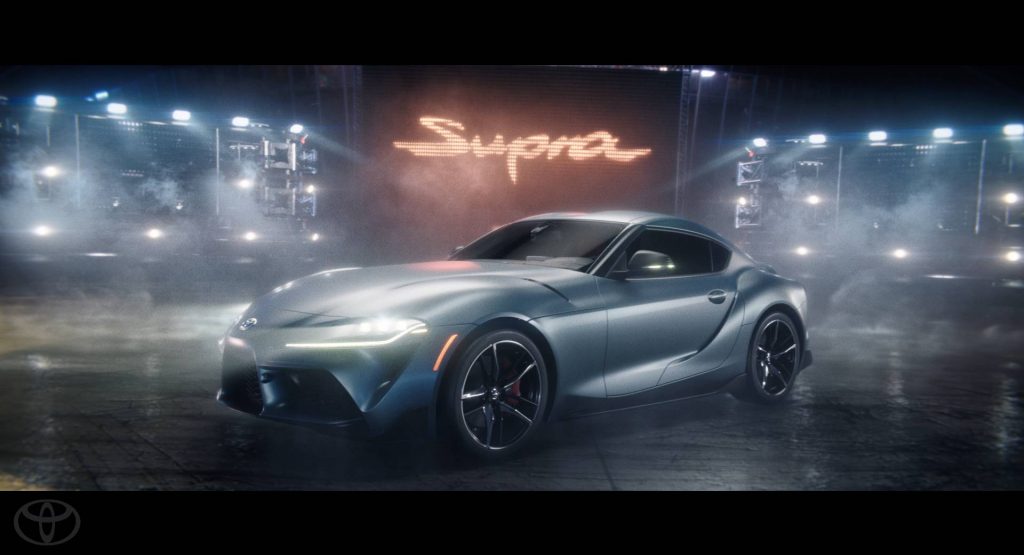  2020 Toyota Supra Goes Drifting Inside Huge Pinball For Super Bowl Commercial