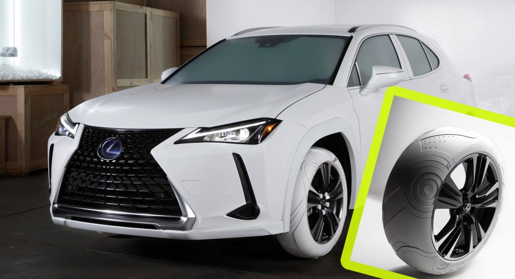  Lexus UX Gets Fancy Nike Air Force 1 Inspired White Tires Designed By John Elliott