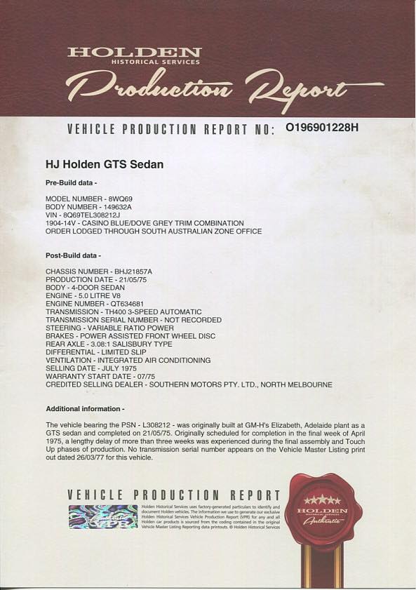 1975 holden hj gts sedan for sale 12 1975 Holden GTS Sedan Is From A Time When Aussies Made M5s Before The M5