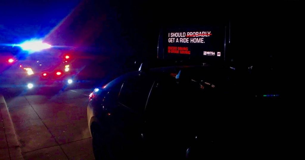 Oh, The Irony: Man Arrested For DUI Had A Sign Warning Against Drink Driving