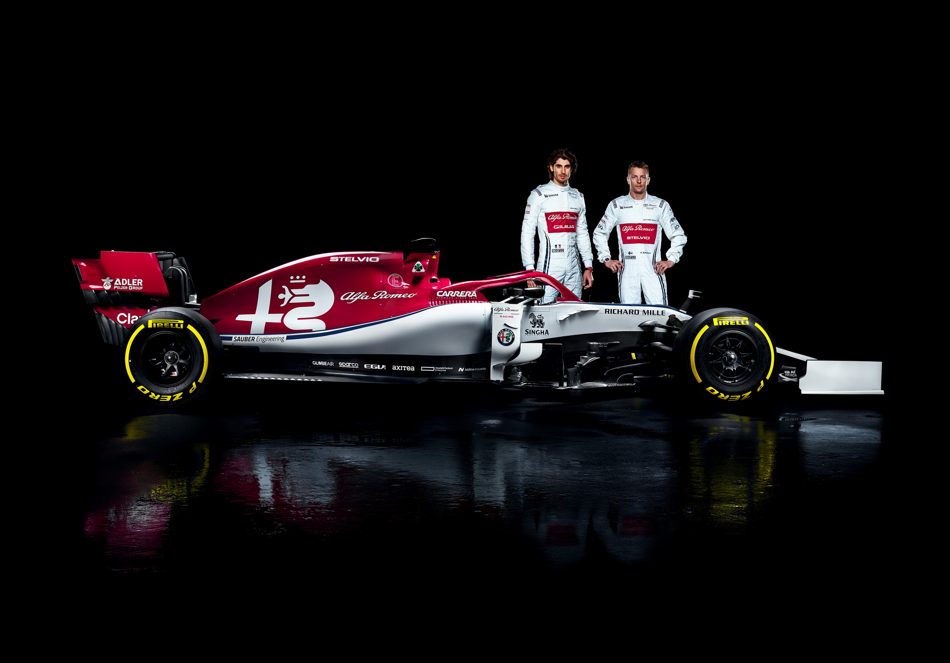 alfa romeo racing official 2019 f1 livery 17 Alfa Romeo Debuts 2019 F1 Livery With Giulia And Stelvio Branding