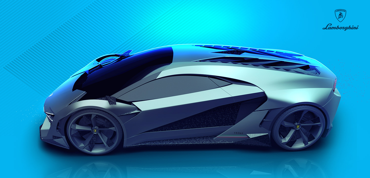 lamborghini trono rendering 8 Lamborghini Trono Is A Cross Between Terzo Millennio And Huracan