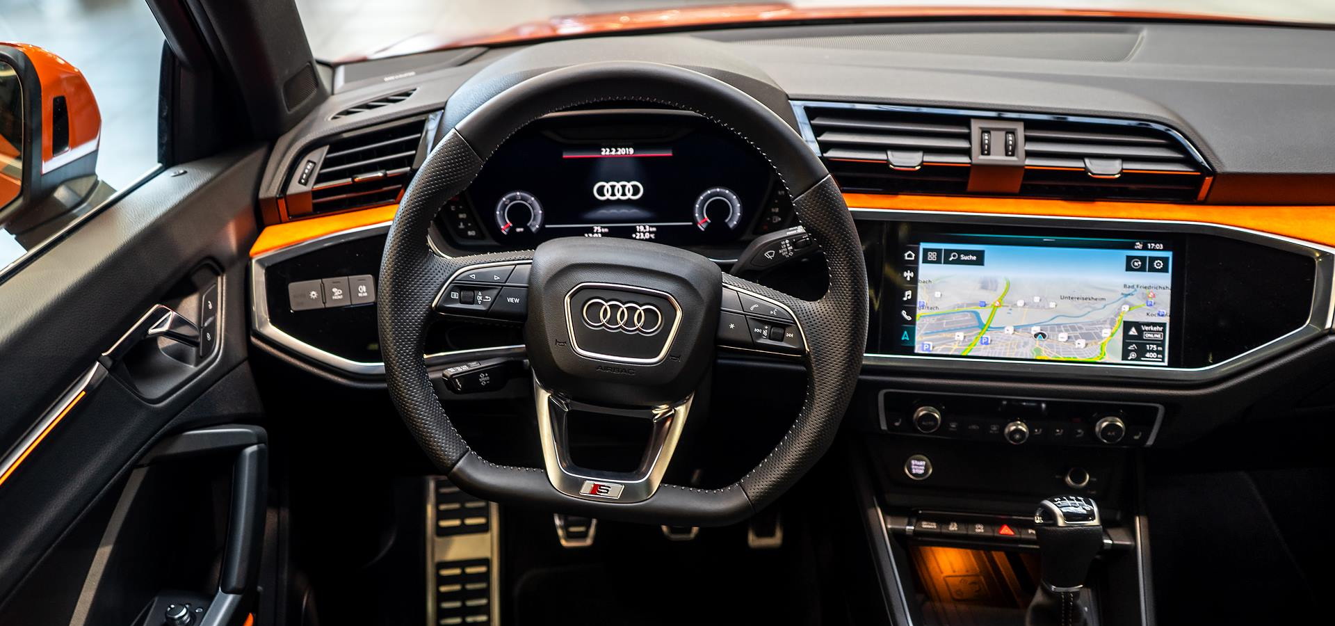 Audi Q3 S-Line Quattro Exterior Color: Black Interior Color: Nought Brown  Engine: 2000cc Turbo Horsepower: 211 Gearbox: 7 Speeds… | Instagram