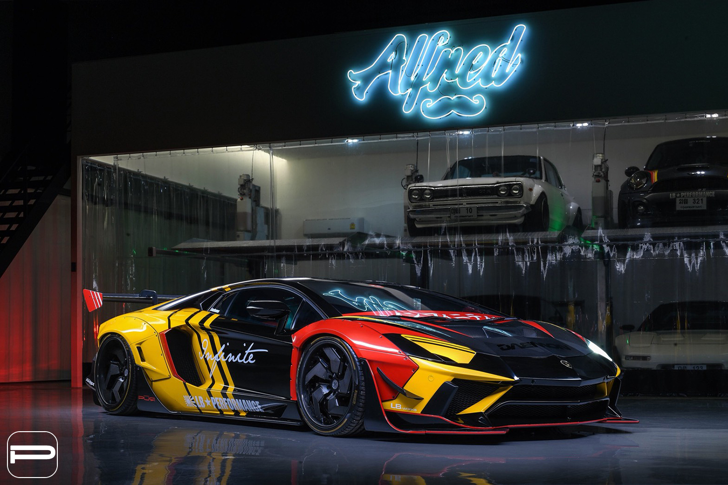 lamborghini aventador tuning liberty walk pur wheels 8 Liberty Walk-Bodied Lamborghini Aventador Wants To Look Like A Racer
