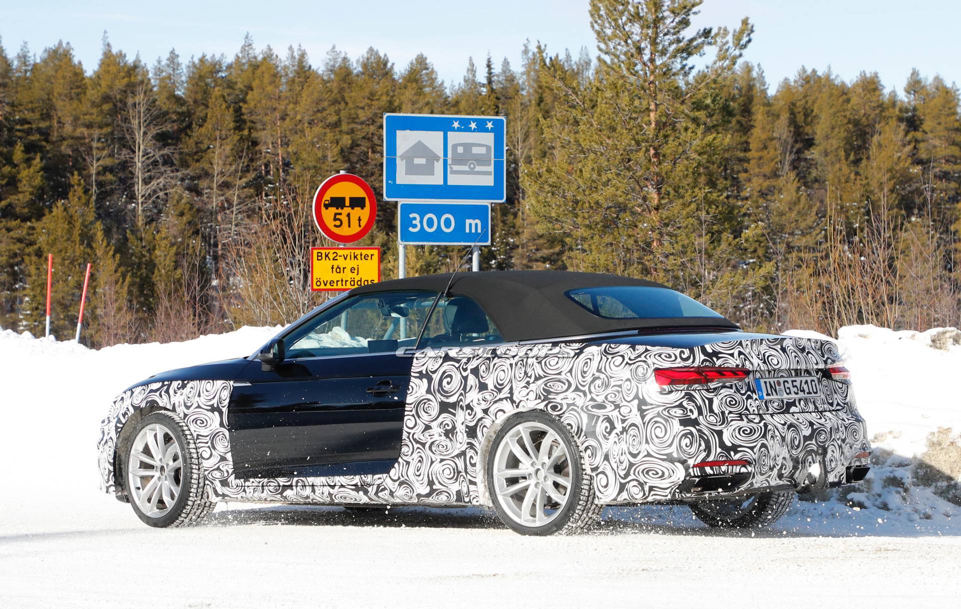 Audi A5 Convertible facelift spy shots 8 Facelifted 2020 Audi A5 Cabriolet Getting Ready To Drop Its Top, Camo