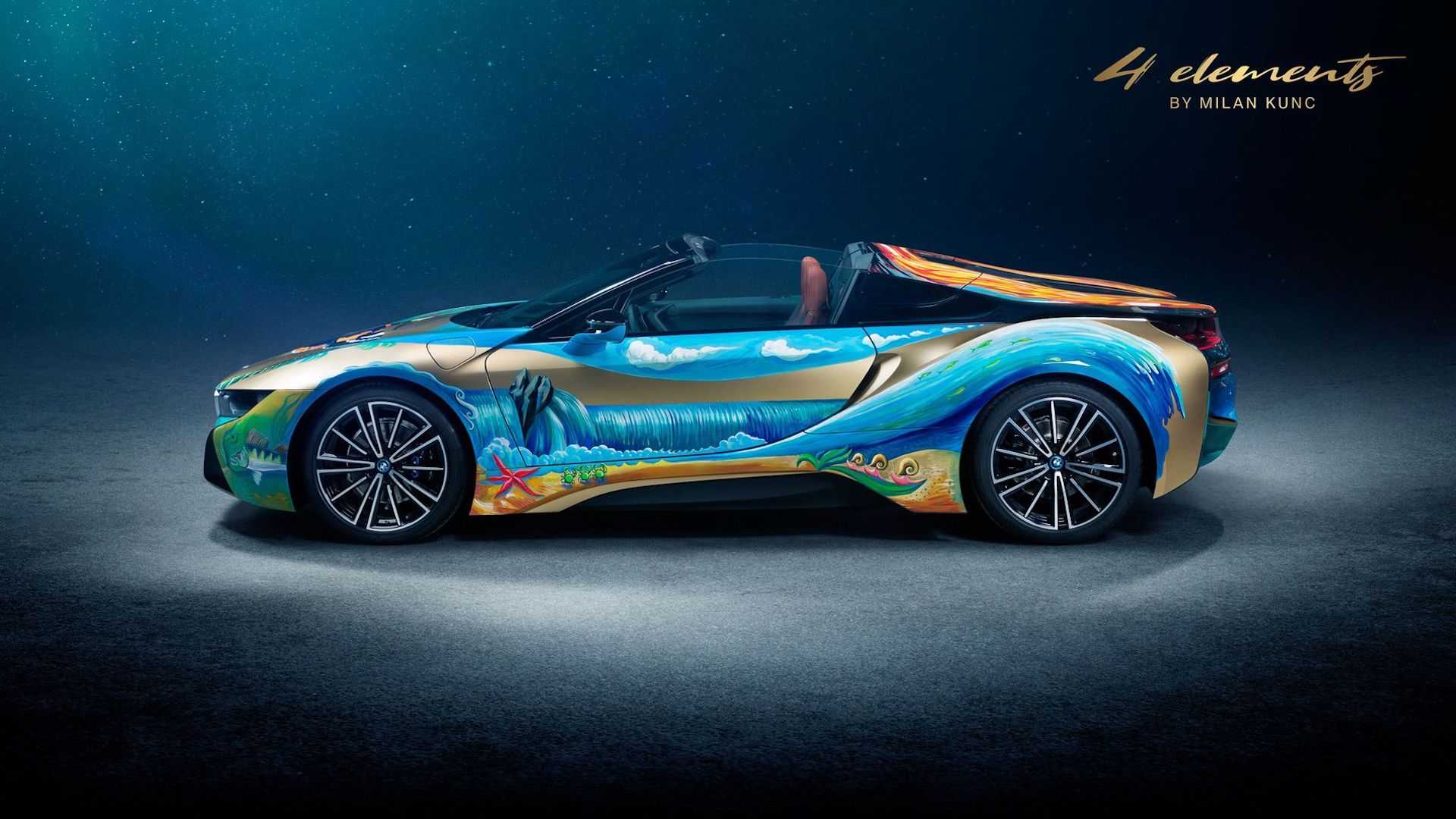 BMW-i8-Roadster-Art-Car-2 BMW i8 Roadster “4 Elements” Art Car Will Help Clean Our Oceans