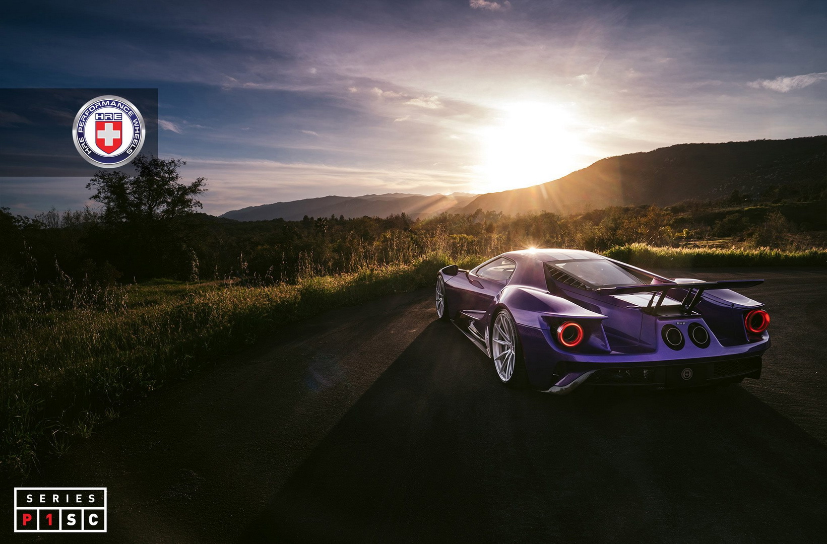 ford gt purple hre wheels 5 Purple Ford GT On Huge Wheels Doesn’t Really Work, Wouldn’t You Say?