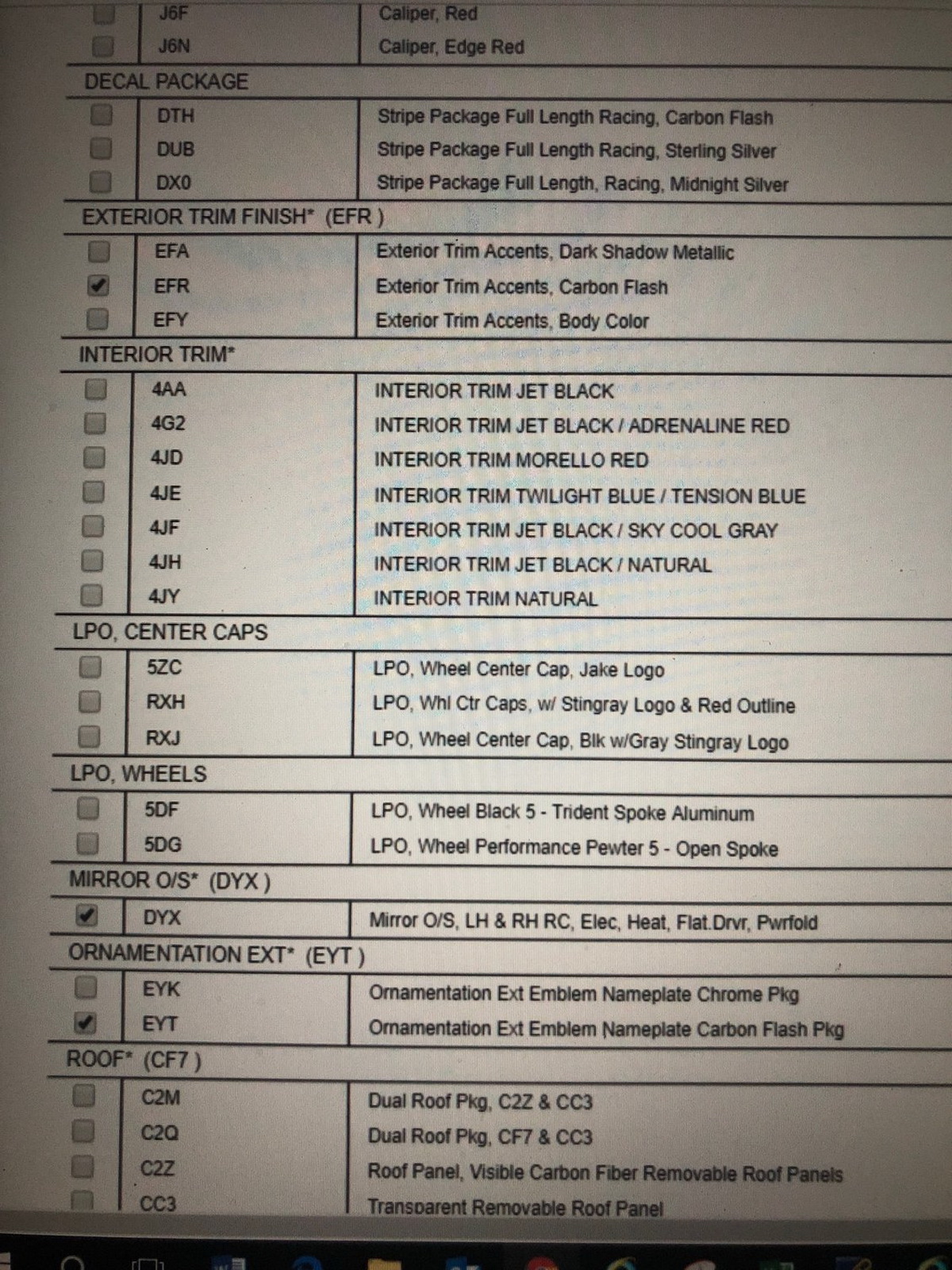 2020-Corvette-C8-Options-List-03 Mid-Engine 2020 Corvette C8’s Order Guide Leaks On The Web, But Is It Real?