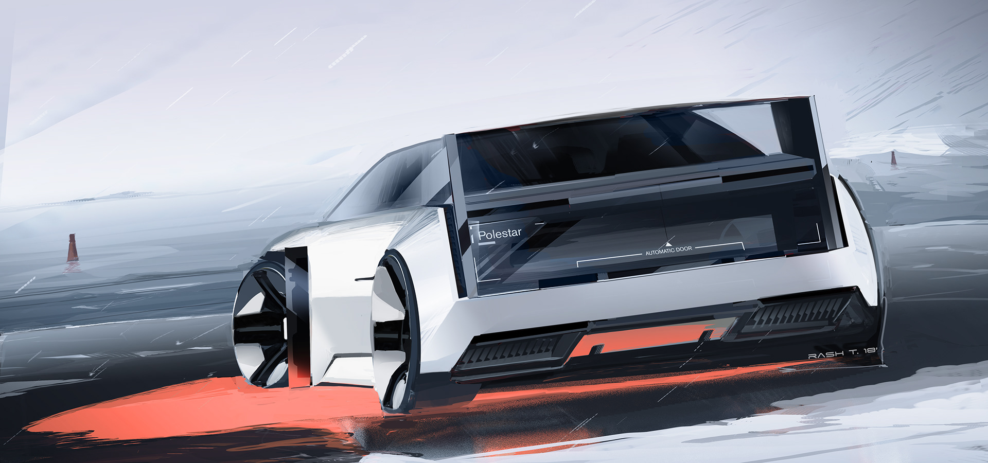 Polestar-0-7 Polestar 0 Is A Boxy And Edgy Concept For A Future Family EV