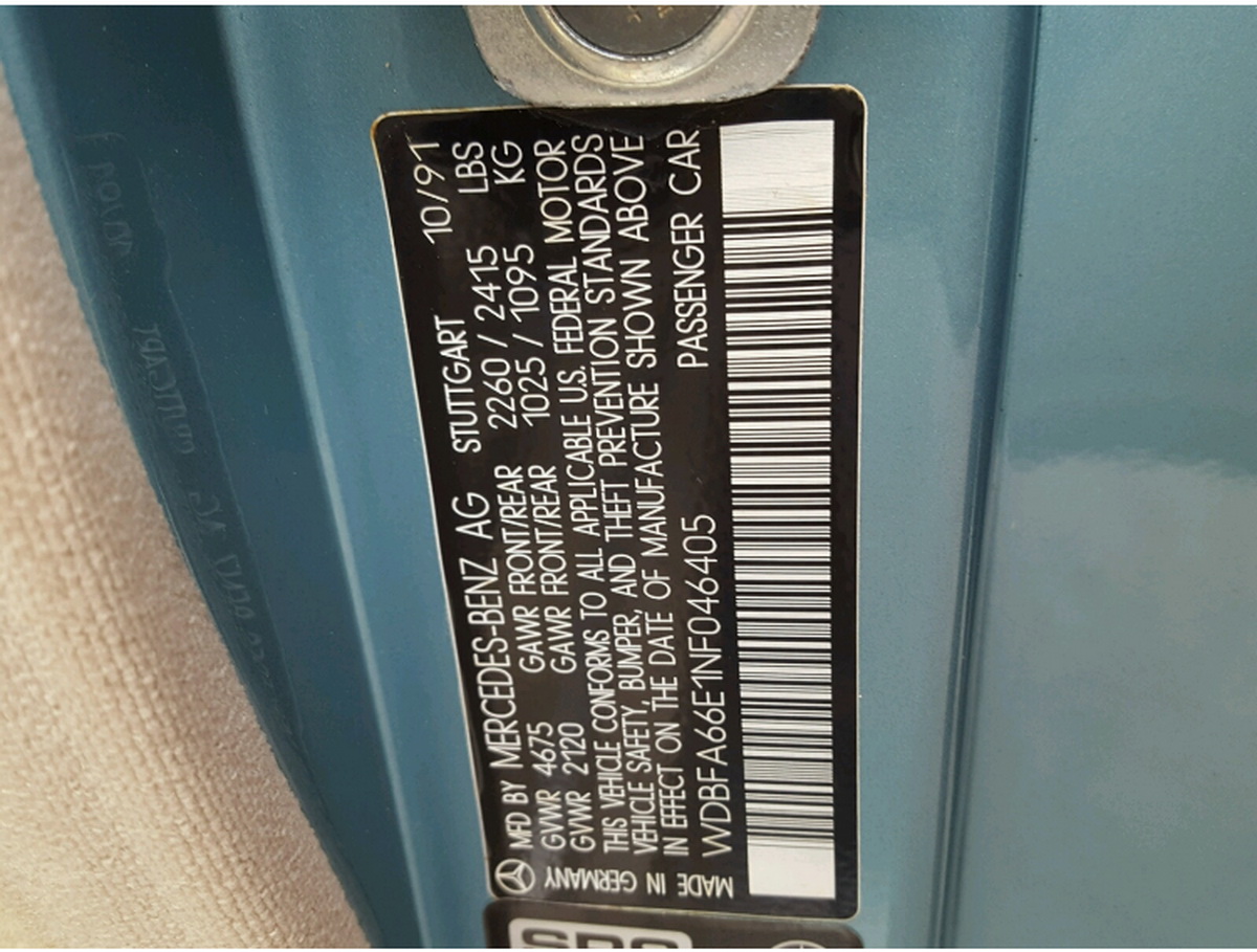 1992-Mercedes-500SL-10 Stolen 1992 Mercedes SL 500 Recovered After 27 Years With Just 1,180 Miles