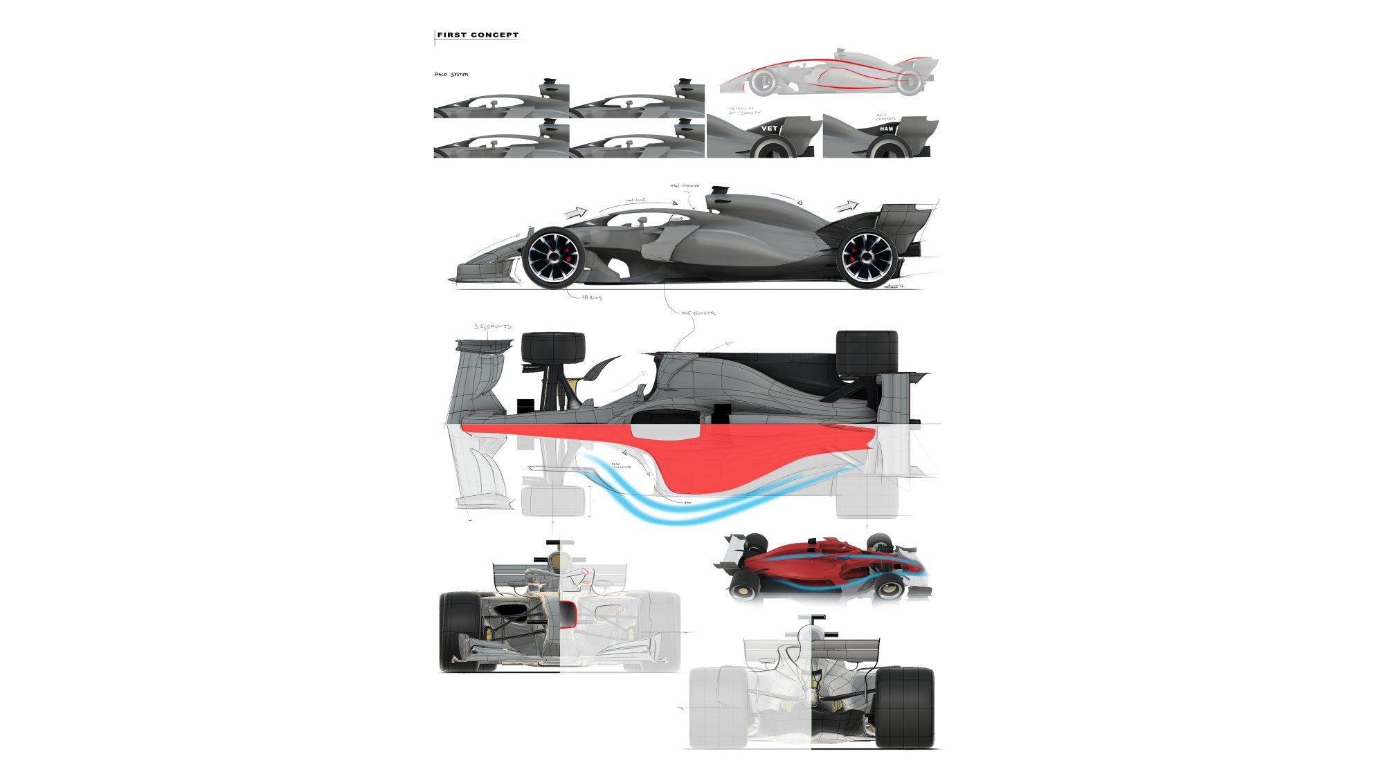 F1-2021-Concept-5 F1 To Drastically Reduce “Dirty Air”, Make Overtaking Easier With 2021 Regulations