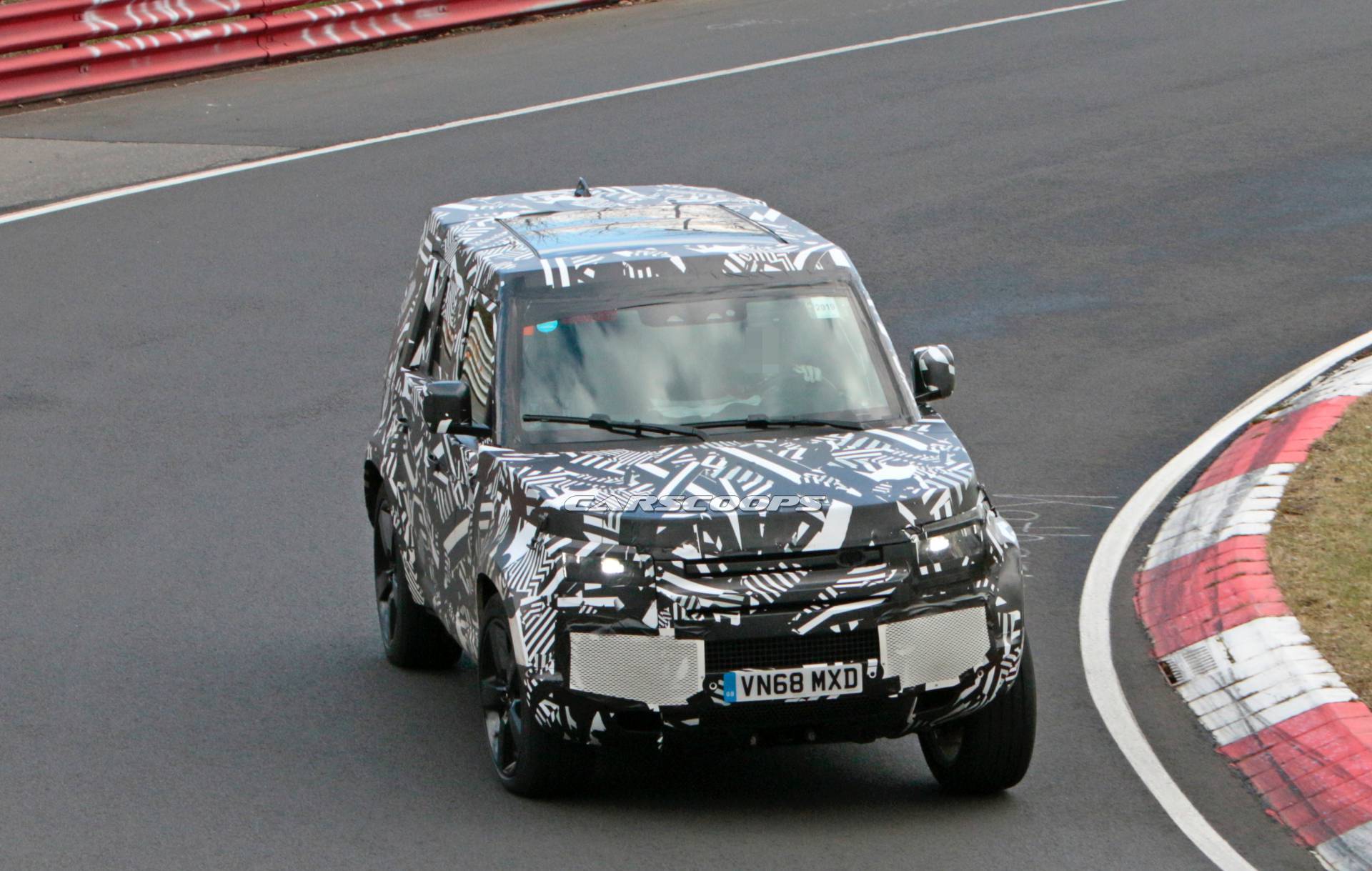 2020 Land Rover Defender spy shots at the Nurburgring 20 2020 Land Rover Defender 110 Polishing Its Road Manners At The ‘Ring