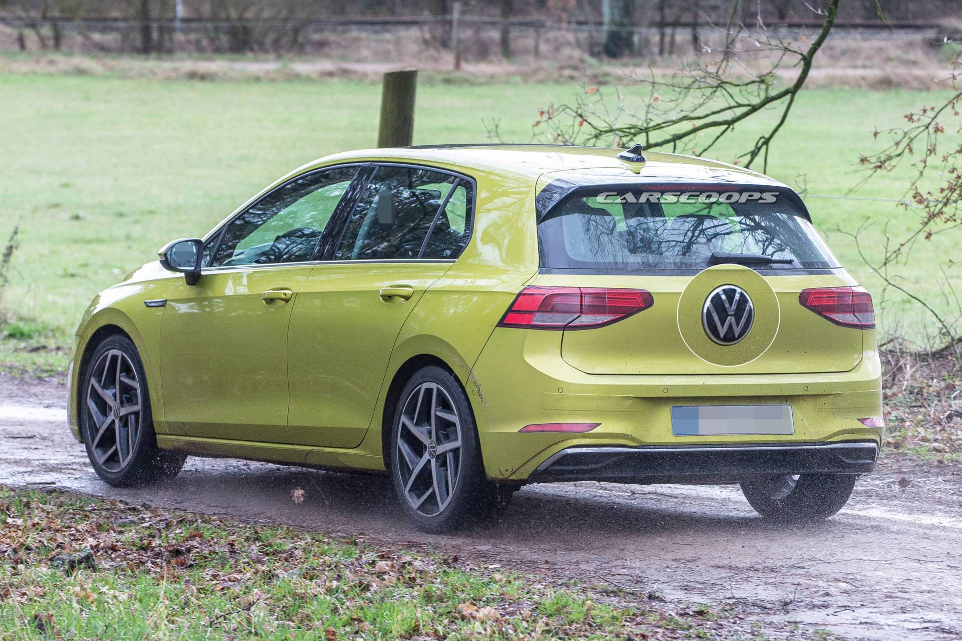 2020 VW Golf Mk8 spy shots 3 2020 Golf Mk8 Hides New Volkswagen Logo In Plain Sight