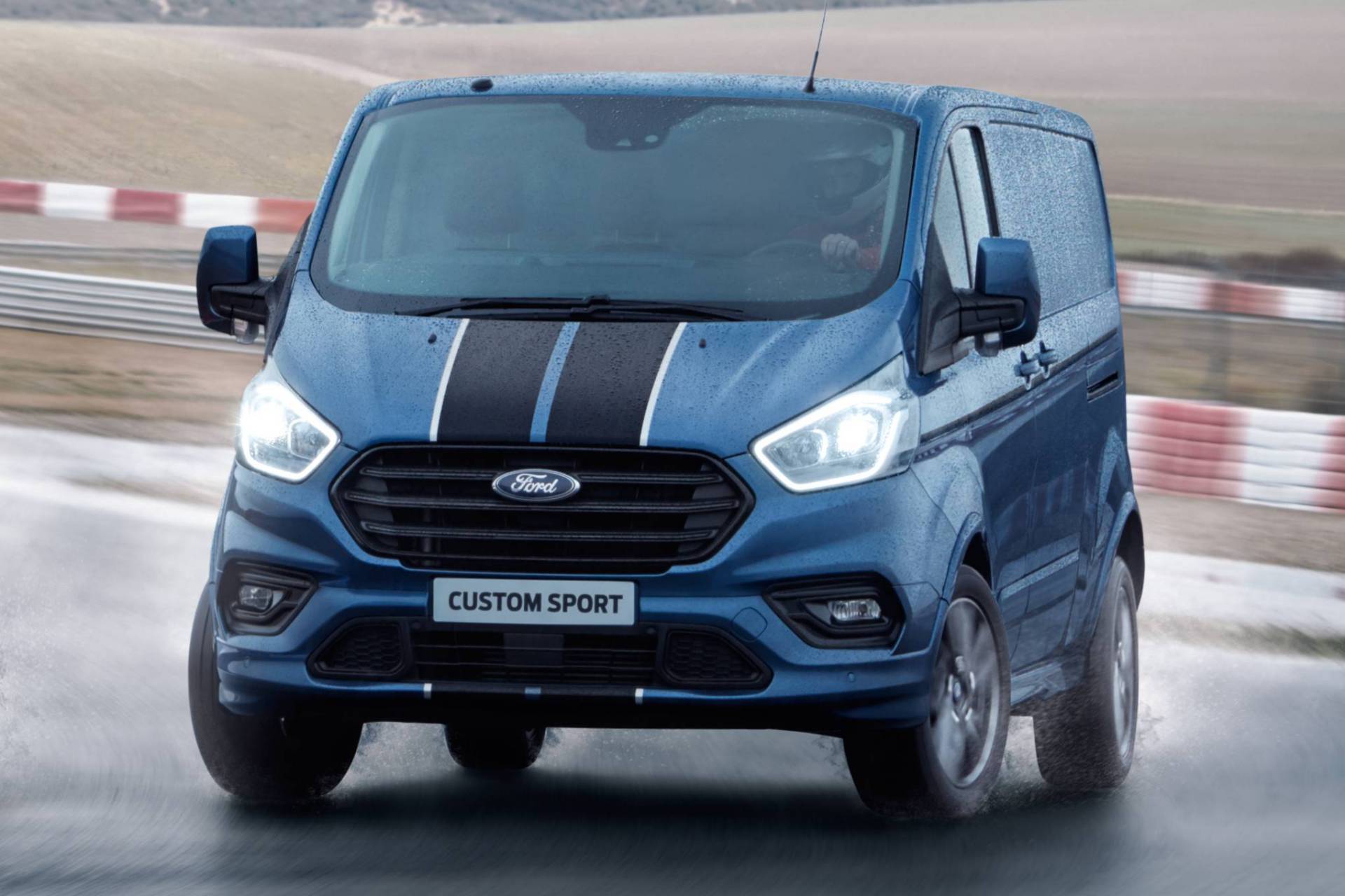 ford transit custom sport blue