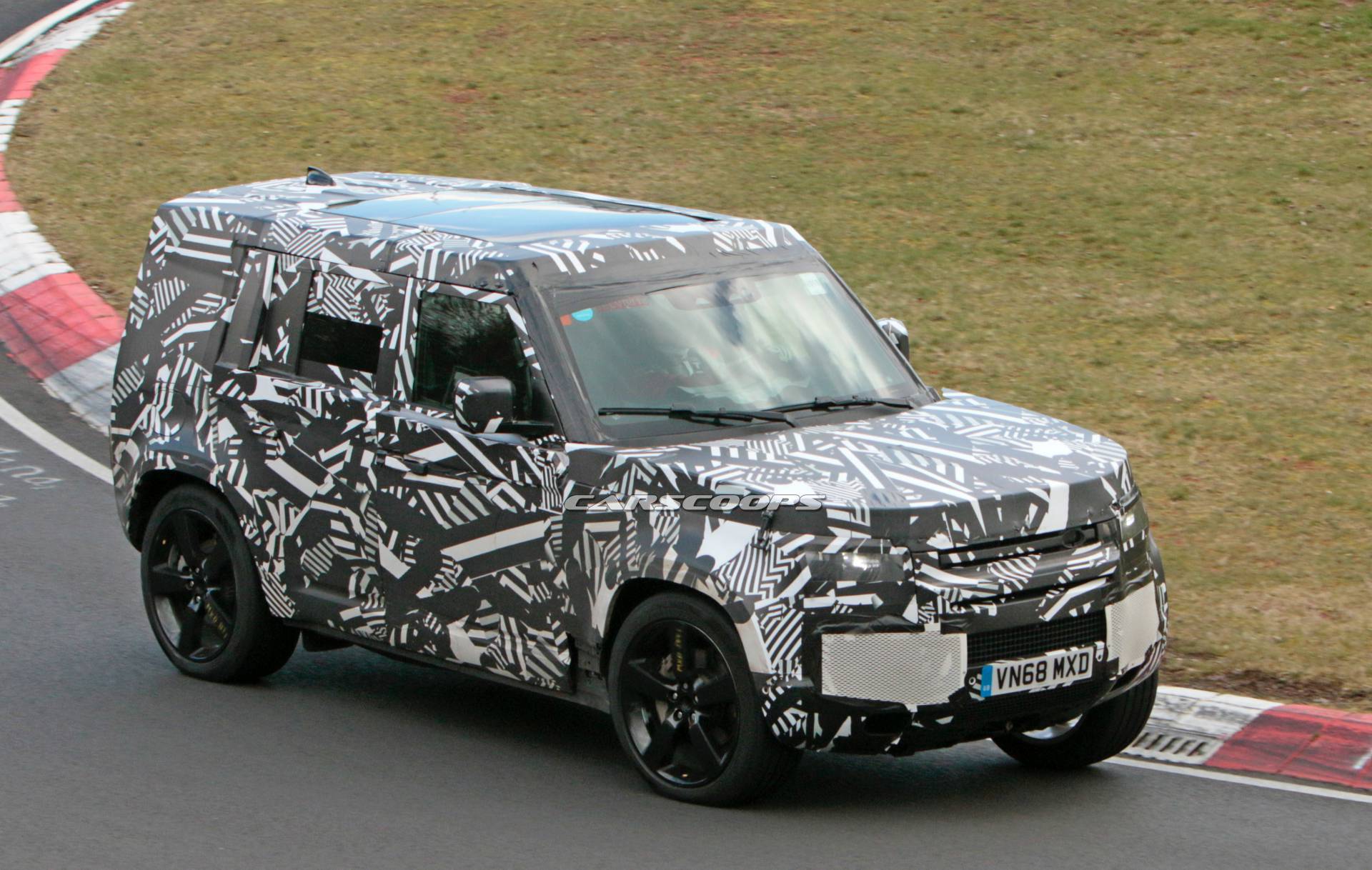 2020 Land Rover Defender spy shots at the Nurburgring 22 2020 Land Rover Defender: What It’ll Look Like, Tech & Everything Else We Know
