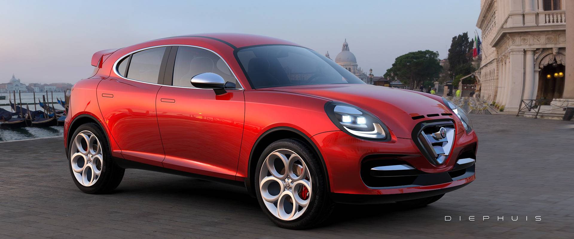 Alfa Romeo Stella renderings 3 Alfa Romeo Stella Compact SUV Is The Tonale From An Alternate Universe