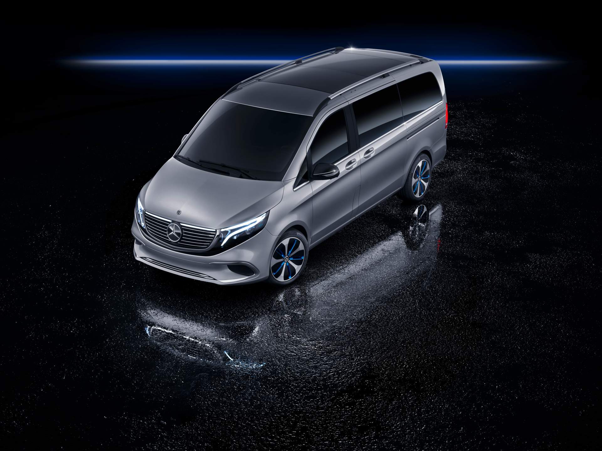 Weltpremiere Concept EQV: Concept EQV: Mercedes-Benz zeigt Ausblick auf die elektrische Zukunft der Premium-Großraumlimousine
World premiere of the Concept EQV: Concept EQV: Mercedes-Benz is providing an insight into the electric future of the premium MP Mercedes Concept EQV Heralds Electric V-Class Arriving This Fall