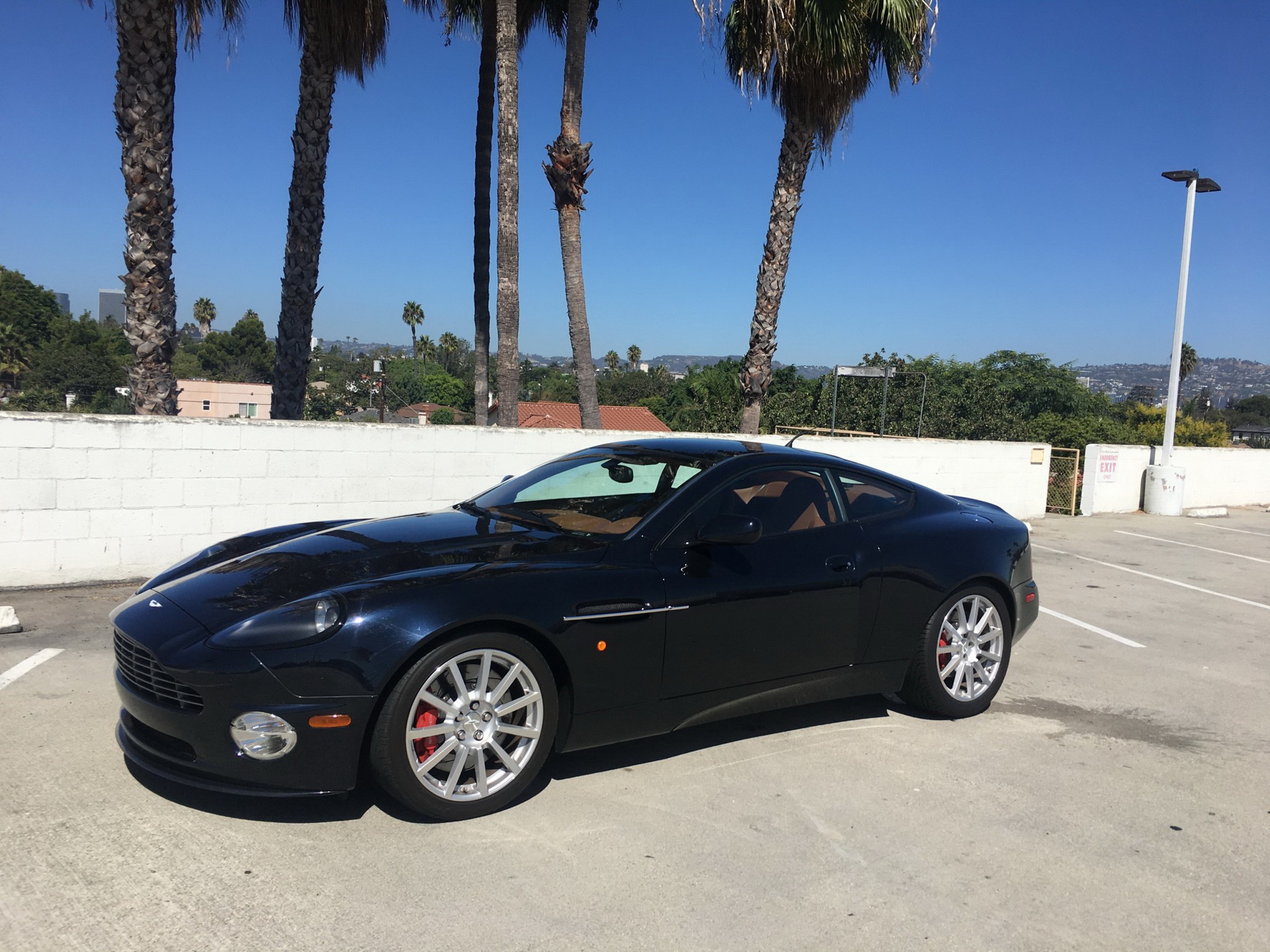 2006 aston martin vanquish s bat auction 12 2006 Aston Martin Vanquish S Rocks BMW Carbon Black Paint