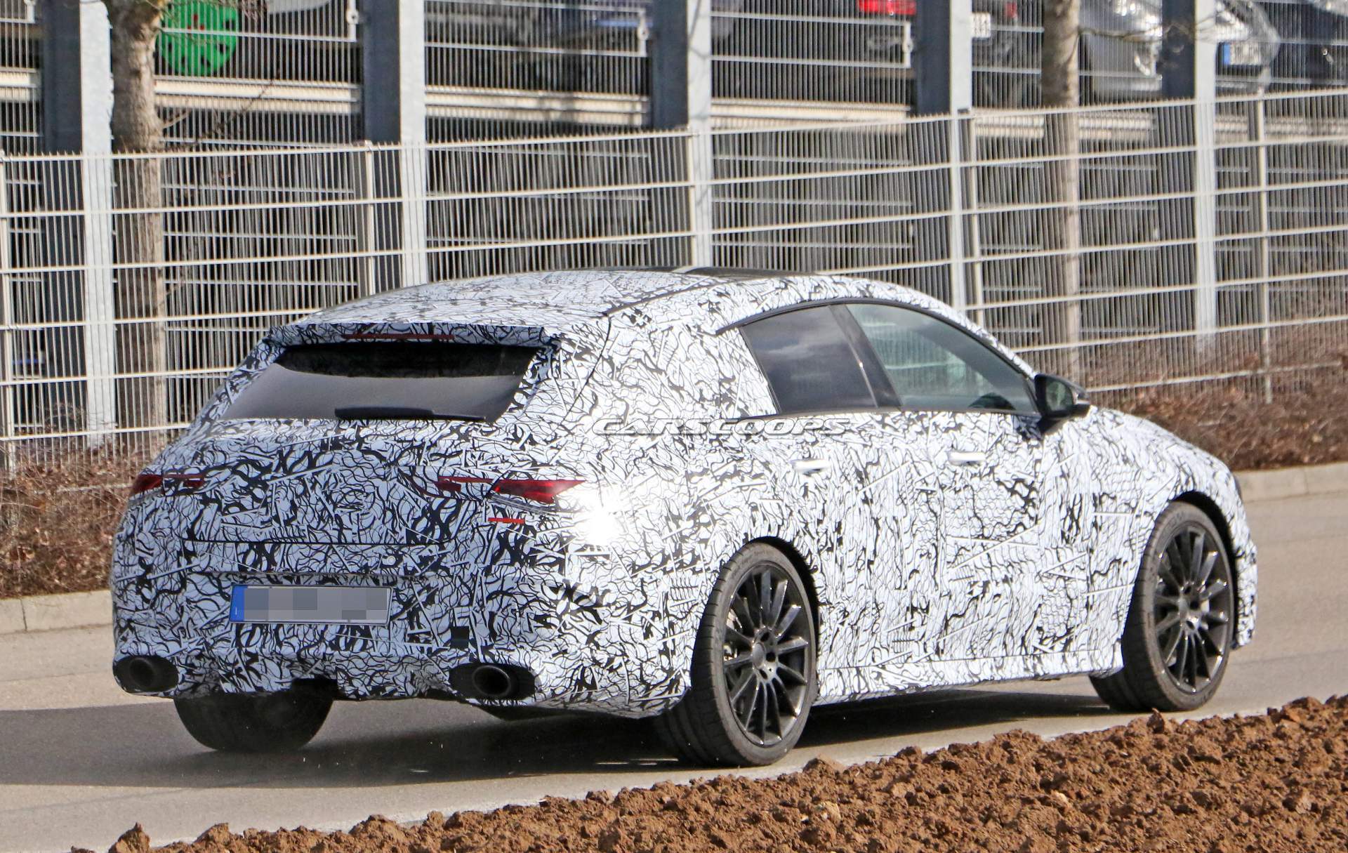 Mercedes-AMG CLA Shooting Brake spy shots 10 New Mercedes-AMG CLA 35 Shooting Brake Coming With 302HP