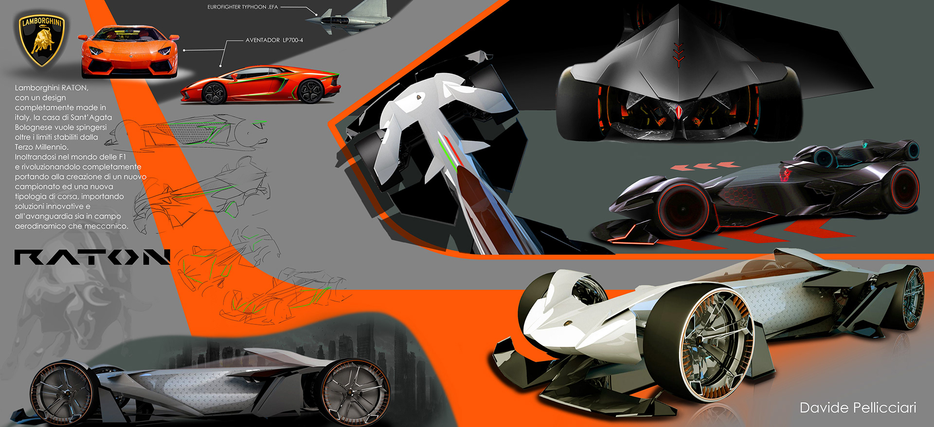 lamborghini raton rendering 3 Lamborghini Raton Is A Proposal For A New Breed Of Racer Cars