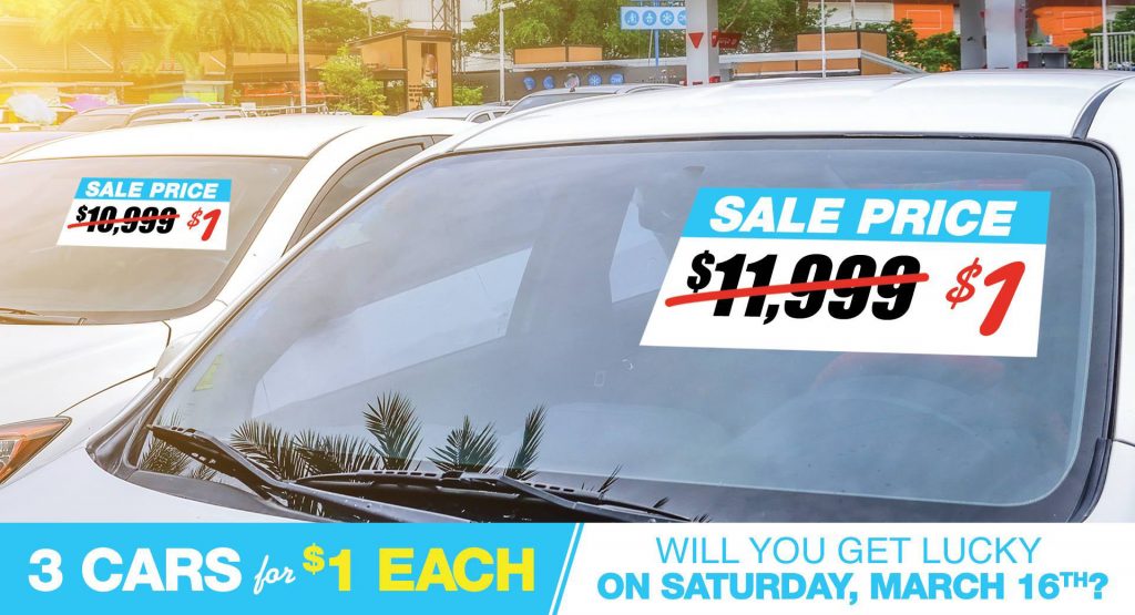 New Jersey VW Dealer Giving Away Three Cars For $1, But There’s A Catch