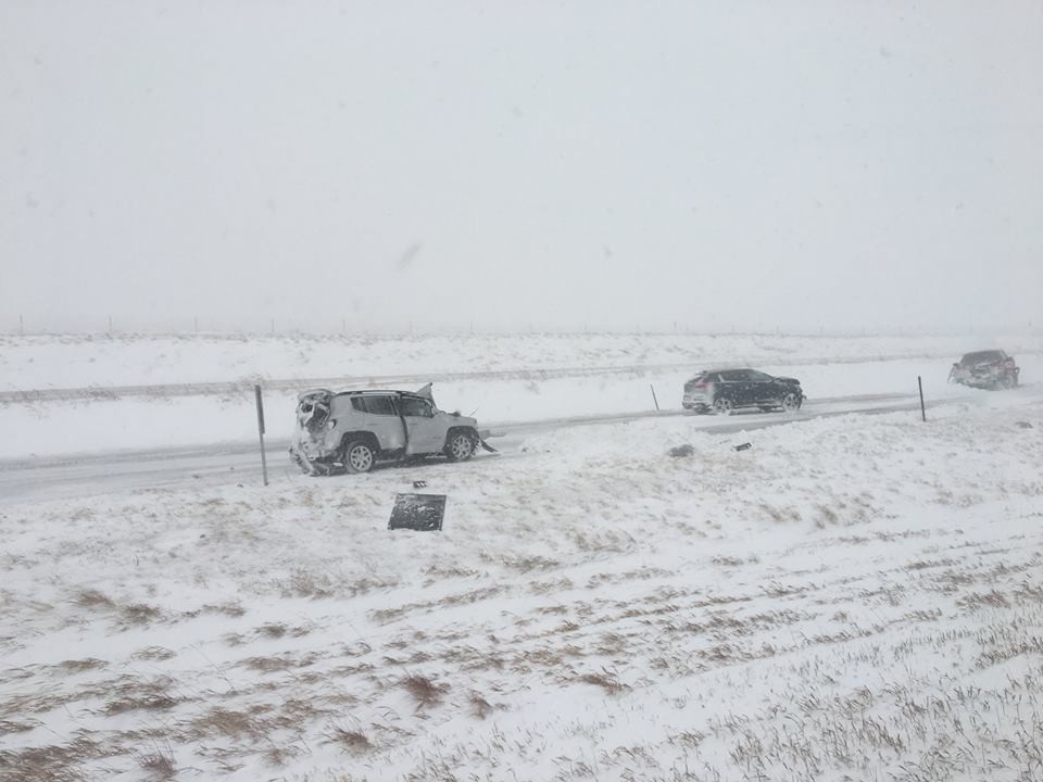 Wellington Crash-1 Slick Roads And Whiteout Conditions Cause 100-Car Crash In Colorado