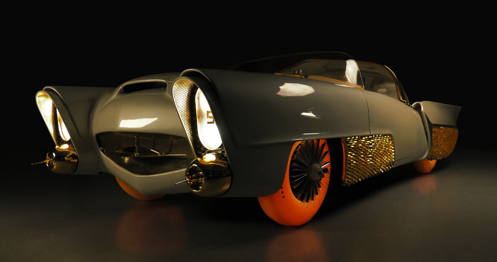 golden sahara ii goodyear geneva motor show 5 Golden Sahara II On Translucent Tires Is One Ridiculous Ride We Just Can’t Get Our Eyes Off