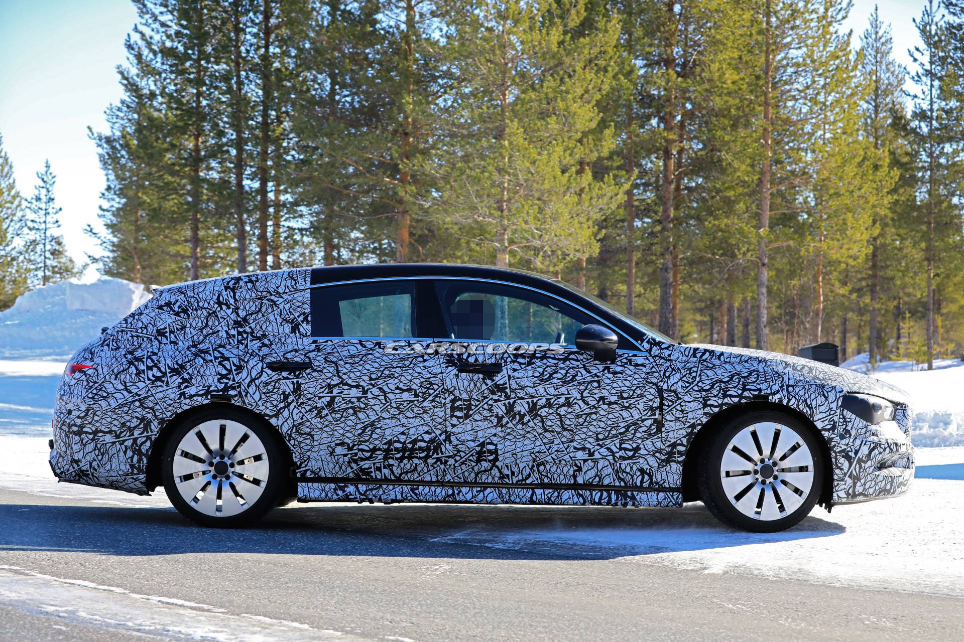 Mercedes-AMG CLA Shooting Brake spy shots 21 New Mercedes-AMG CLA 35 Shooting Brake Coming With 302HP