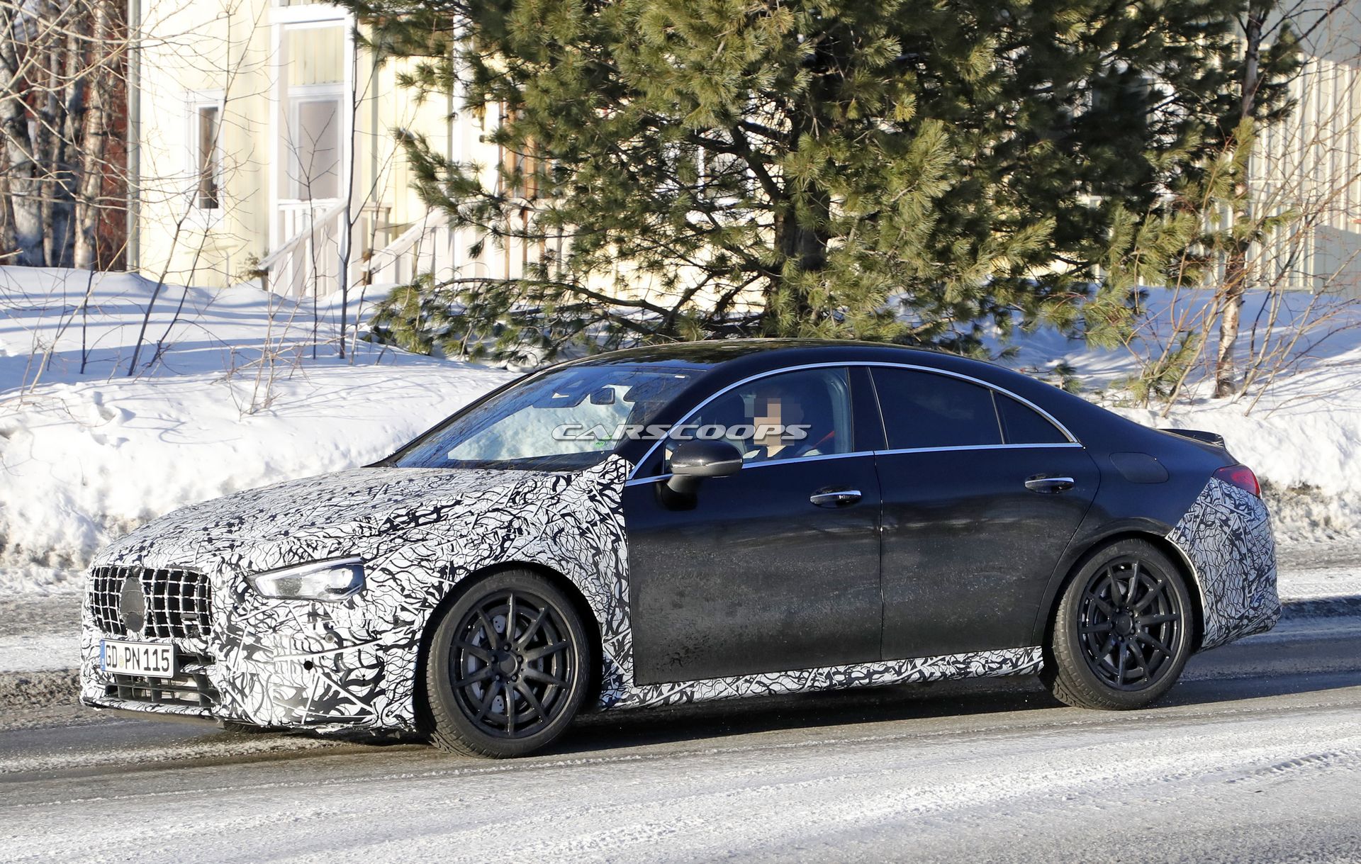 Mercedes-AMG-CLA45-Spy-Shots-4 2020 Mercedes CLA 45: AMG’s New Baby Saloon Coming With Up To 416HP, Drift Mode