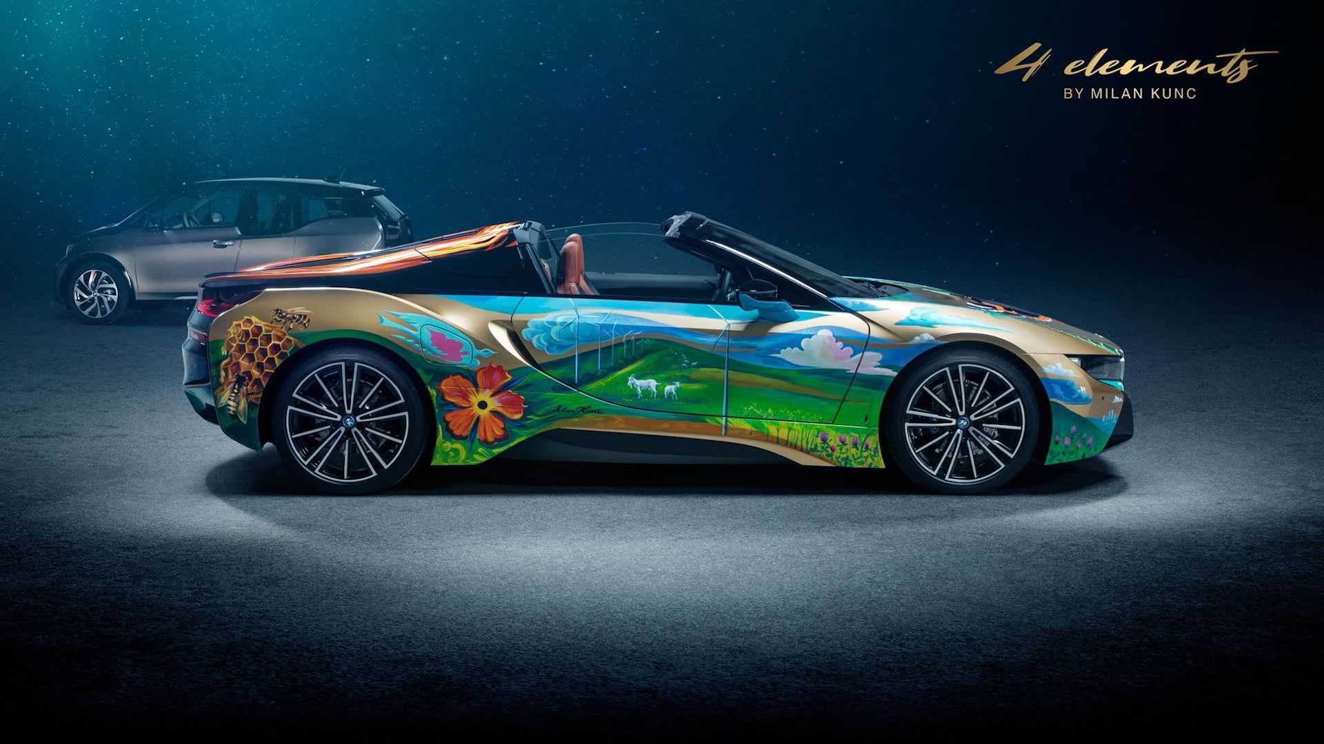 BMW-i8-Roadster-Art-Car-1 BMW i8 Roadster “4 Elements” Art Car Will Help Clean Our Oceans
