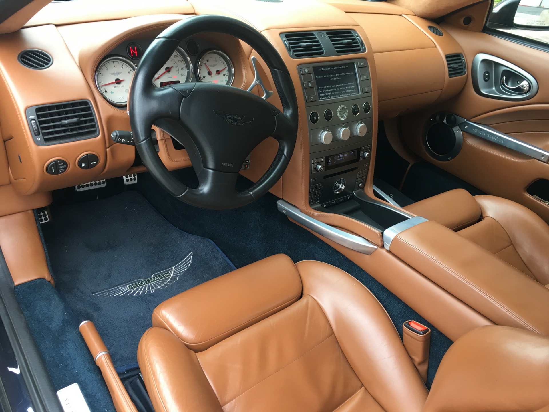 2006 aston martin vanquish s bat auction 45 2006 Aston Martin Vanquish S Rocks BMW Carbon Black Paint