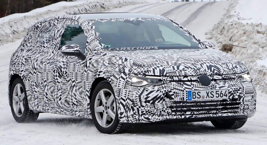 2020 VW Golf Mk8 Insists On Camo Despite Being Caught Completely Undisguised